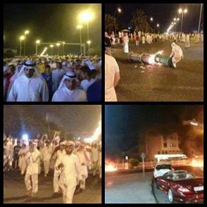 بالصور: اشتباكات وإعمال عنف تجتاح مدن السعودية ضد نظام ال سعود