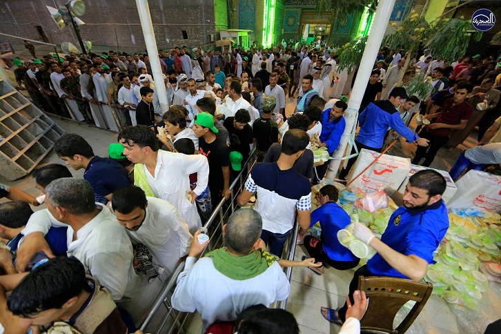 العتبة العسكرية توزع 350 الف وجبة طعام خلال شهر رمضان المبارك