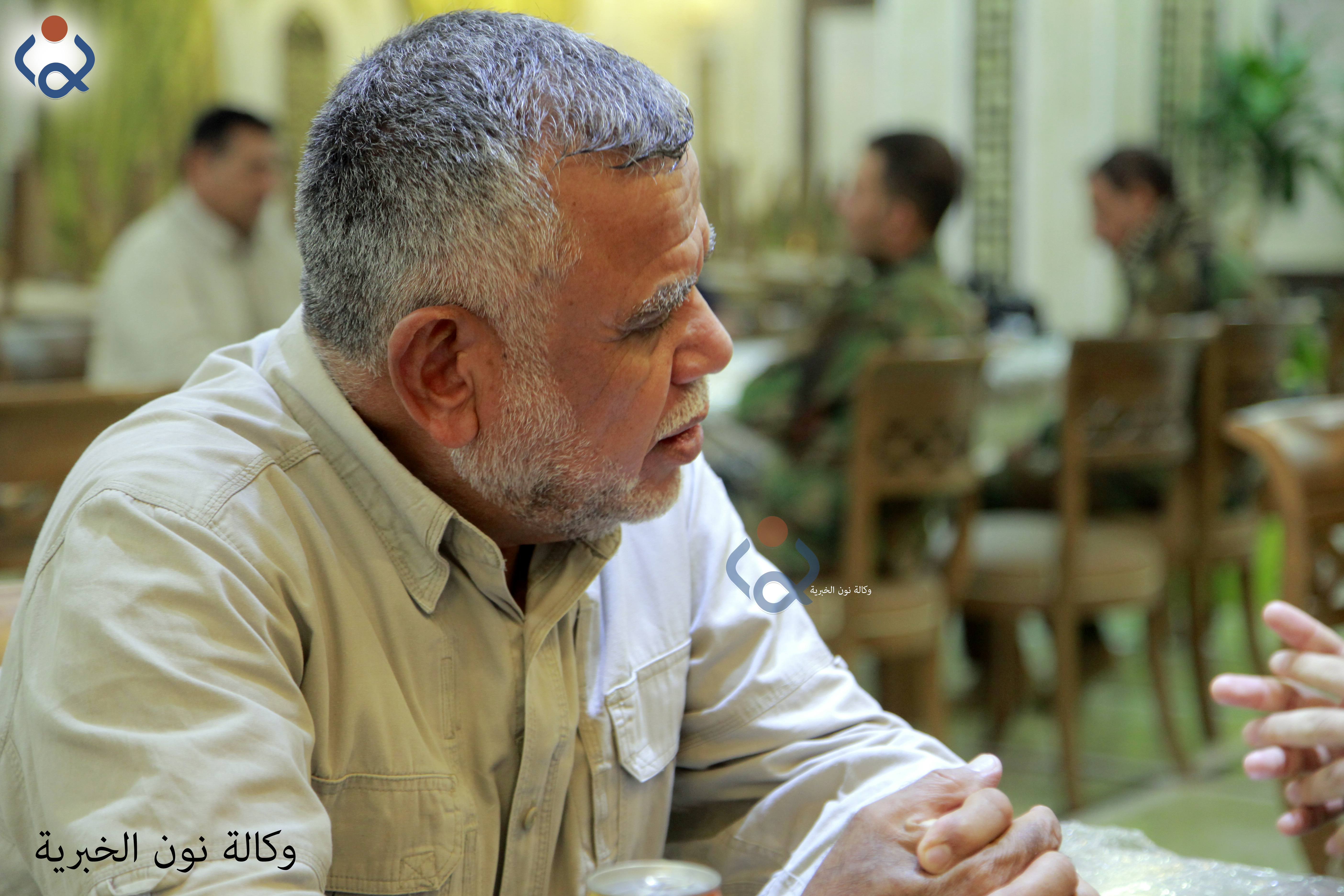 العامري يؤكد دعمه الكامل لمطالب الجماهير ويدعو في نفس الوقت الى عدم تناسي المعركة الحقيقية ضد الارهاب