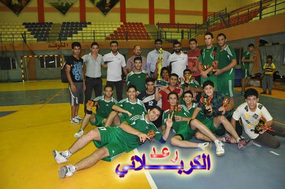 شباب نادي كربلاء يحرزون بطولة العراق لكرة اليد