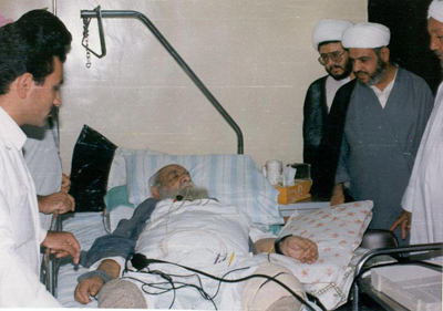 صورة ارشيفية للمرجع السيد ابو القاسم الخوئي قبل وفاته