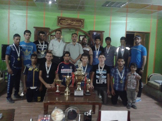 نادي الجماهير يحرز بطولة اندية كربلاء بالكيك بوكسنغ