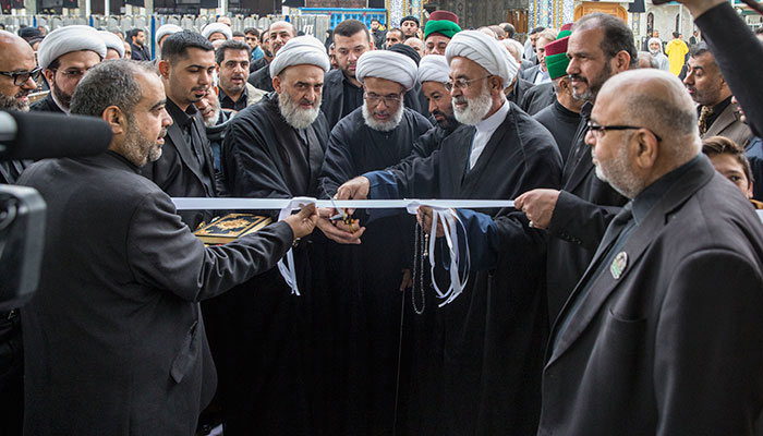 الكربلائي يفتتح معرض تراتيل سجادية للكتاب فيه أكثر من (10000) عنوان بحضور شخصيات عربية واجنبية