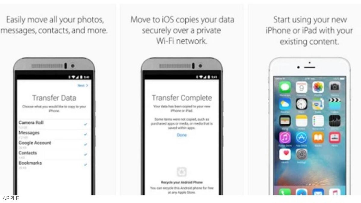 تطبيق أندرويد يرصد ملايين "المهاجرين" إلى آيفون
