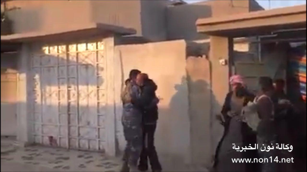 بالفيديو: هكذا تم استقبال الشرطة الاتحادية من قبل اهالي حمام العليل في الموصل