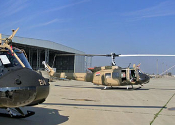 الطائرات المروحية تشارك بخدماتها في زيارة الاربعين ضمن الطواقم الطبية