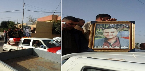 بالصور:هكذا شيعت الضلوعية 120 شهيدا كانوا مدفونين بالحدائق والطرقات