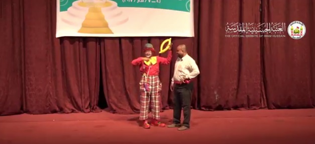 بالصور:مشاركة ايطالية بعمل مسرحي في كربلاء