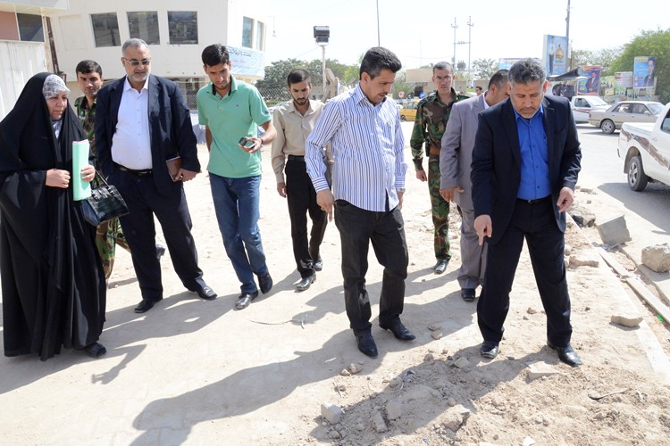 النائب الاول لمحافظ كربلاء يتوعد المقاولين المتلكئين بملاحقات قانونية