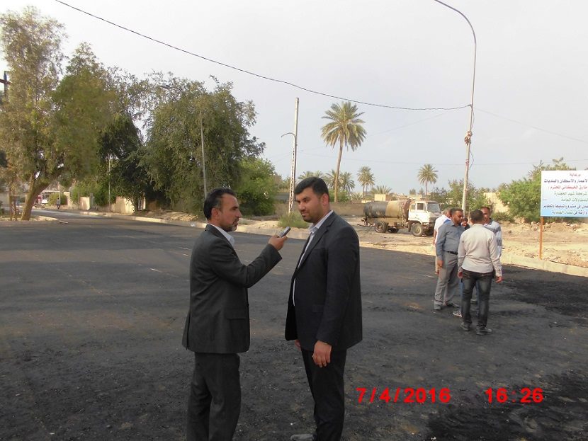 قائممقام قضاء الهندية بكربلاء: عودة العمل في بعض المشاريع المتلكئة في القضاء وافتتاح احدها غدا