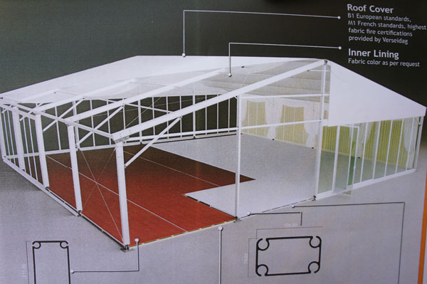 نصب أكبر خيمتين في كربلاء المقدسة