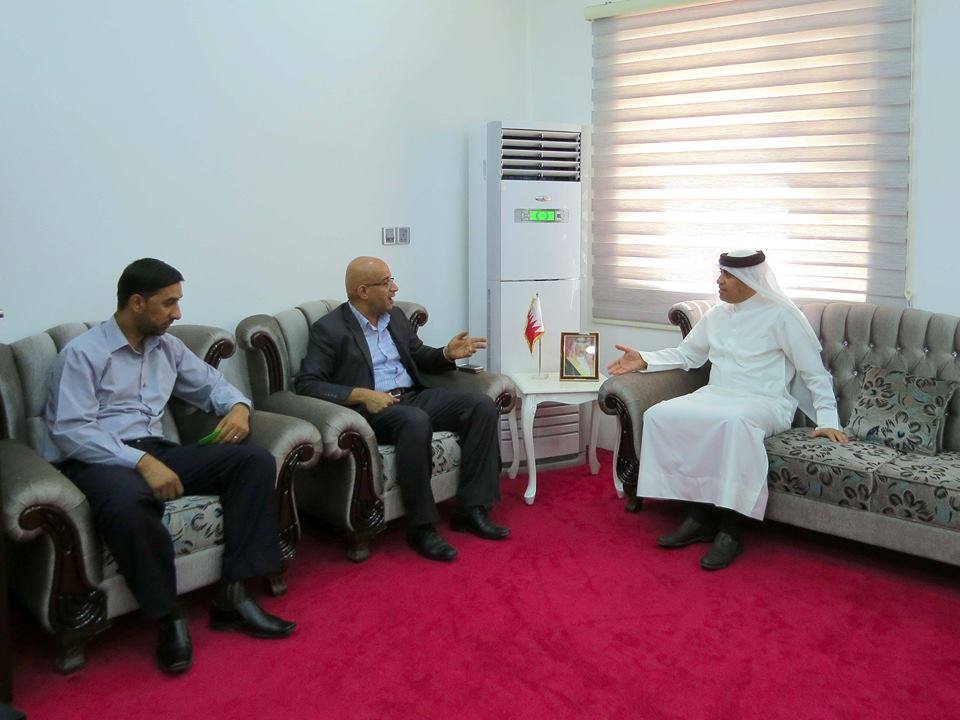 وفد من ديوان الوقف الشيعي يلتقي بالقنصل البحريني في النجف الأشرف