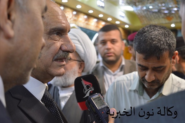 المطلك من كربلاء :لسنا مع ولاية ثالثة للمالكي وتردي الوضع الامني اتاح لمخابرات الجوار ان تسرح وتمرح بالعراق