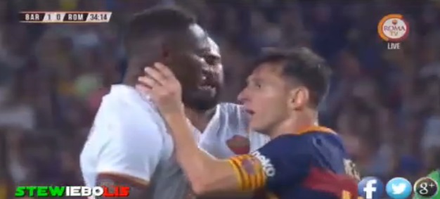 ميسي يكرر "نطحة" زيدان الشهيرة