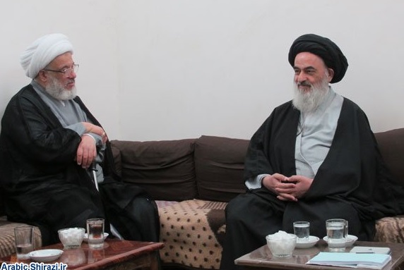 بالصور:الشيخ عبد المهدي الكربلائي يزور عدد من علماء الدين في مدينتي مشهد وقم المقدستين