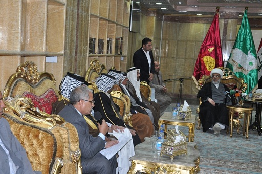 ممثل المرجع السيستاني يستقبل عشائر السعدون ويعتبرها رسالة وطنية للداخل والخارج (مصور)