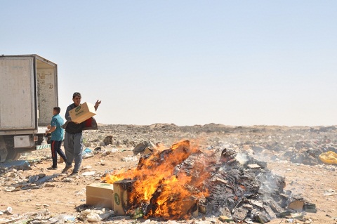 إتلاف ثلاثة أطنان ونصف من الكباب المعلب في كربلاء