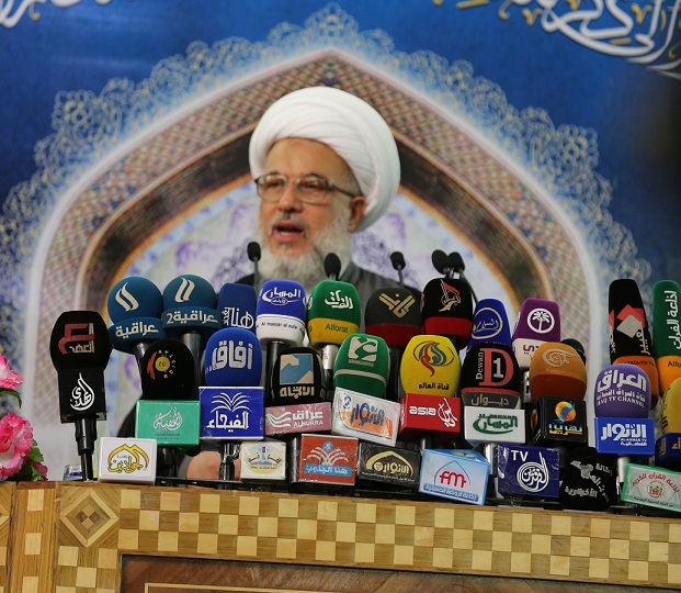 ممثل المرجع السيستاني من الحرم الحسيني الطاهر :الحزن والاسى على مصاب الحسين <عليه السلام> من مظاهر الولاء للنبي الاكرم