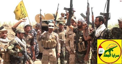 الحشد الشعبي يحبط تعرضا للدواعش ويقتل (5) ارهابيين من بينهم ارهابي افغاني الجنسية  شمال الفلوجة.