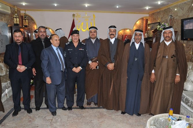 قائد شرطة كربلاء يدعو شيوخ عشائر المحافظة لان يكونوا يدا يمنى لأجهزته الامنية  خدمة للعراق