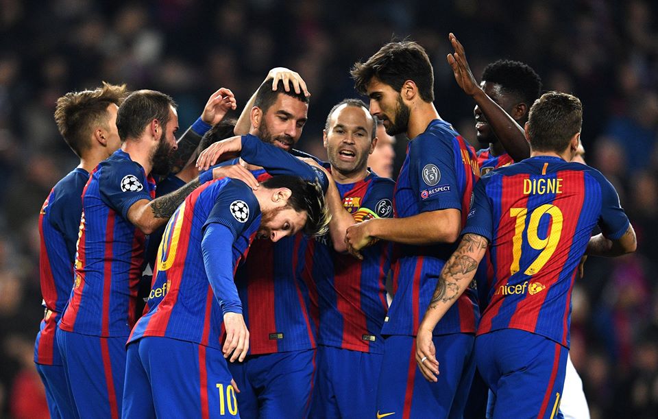 بالصور: فوز ساحق لبرشلونة وهاتريك لتوران في دوري ابطال اوربا