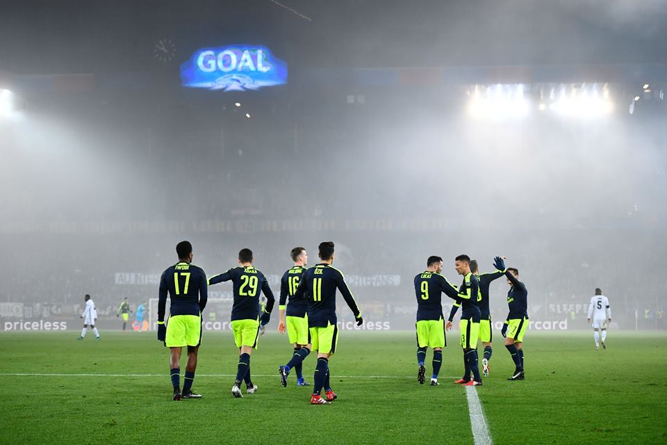 بالصور: ثلاثية لوكاس في مرمى بازل تحسم صدارة المجموعة لأرسنال