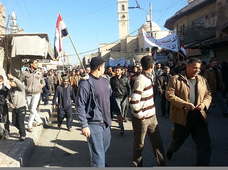 تظاهرات مدينة الموصل بالصور