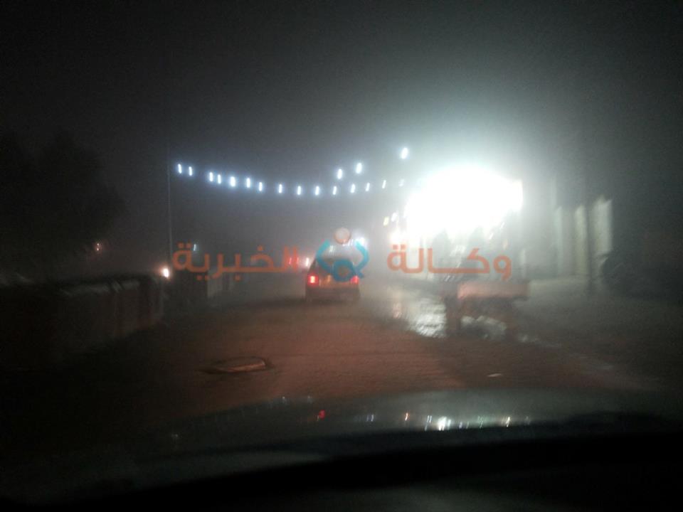 بالصور :انخفاض مفاجئ في درجات الحرارة في العمارة مع ضباب كثيف جدا وغيرمسبوق