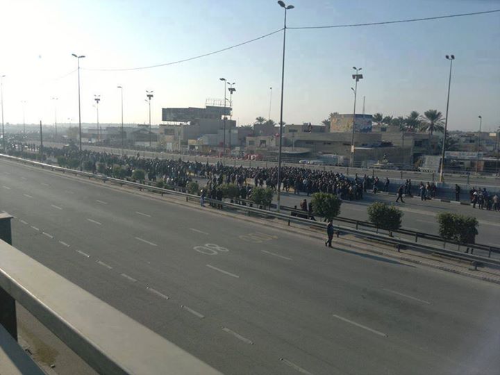 صورة حديثة من بغداد لعراقيين متطوعين لتحرير الانبار من سيطرة داعش التكفيرية