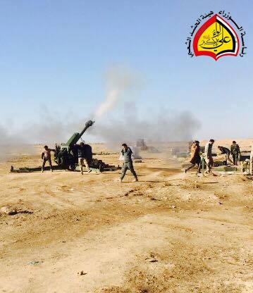 لواء علي الأكبر يصد تعرضا لداعش الإرهابي غرب الموصل