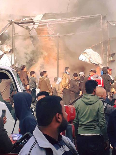 استشهاد وجرح 16 شخصاً بينهم جندي تصدى لانتحاري شرقي بغداد