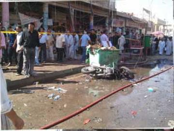 تفجير سيارة مفخخة وسط قضاء الهندية في كربلاء
