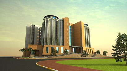 انجاز نسبة 43% من فندق خمس نجوم في النجف  يضم 28 جناح رئاسي ويتسع لاكثر من 600 نزيل(مصور)