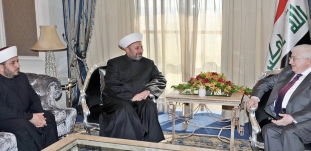 رئاسة الجمهورية توضح: لقاءات معصوم تأتي تطبيقا للاتفاق السياسي ومشروع المصالحة الوطنية