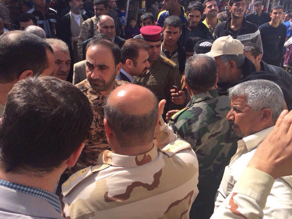 كربلاء تودع فوجا قتاليا مجهزا بالاسلحة المتوسطة والخفيفة للقتال في صلاح الدين (مصور)