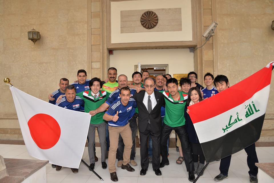 اليابان تدعم رفع الحظر عن الملاعب العراقية
