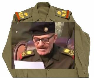 عزت الدوري يستخدم الرتبة العسكرية اليمنية خلال ظهوره المتلفز ما يؤكد وجوده باليمن