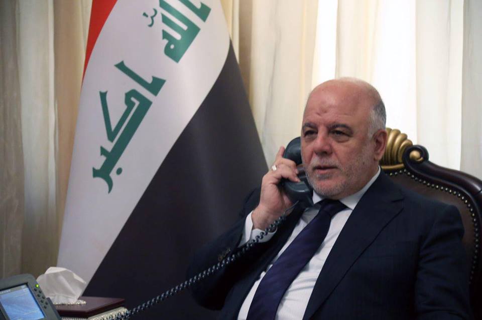 العبادي لنائب الرئيس الامريكي: استخدام السلاح الكيمياوي بسوريا جريمة مدانة