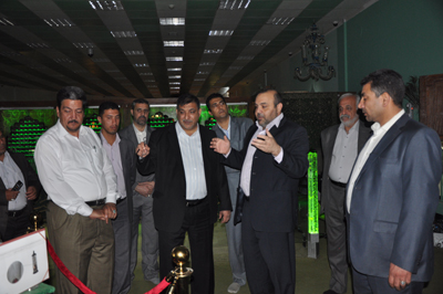 وزير السياحة والاثار يتجول في متحف الامام الحسين عليه السلام