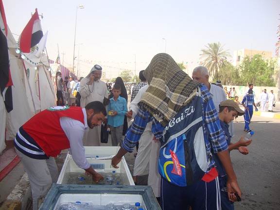 جمعية الهلال الاحمر في كربلاء تضع خطة لزيارة النصف من شعبان: 200 متطوع ادخلوا  دورات تدريبية  بالاسعافات الاولية