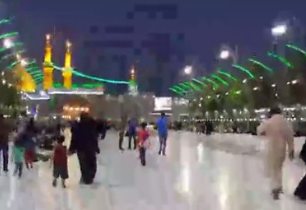 بالفيديو :شاهد منطقة بين الحرمين وسط كربلاء وقت الافطار