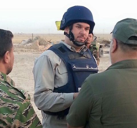 نجاة فريقي عمل لقناة أفاق الفضائية من كمينين لداعش شرق الفلوجة