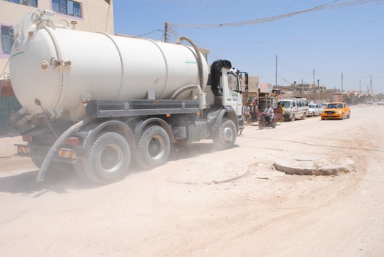وكالة نون تتجول في احد المشاريع المتلكأة في منطقة حي النصر في كربلاء (مصور)