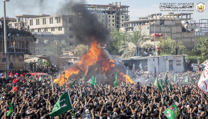 تغيير مكان حرق الخيام بكربلاء