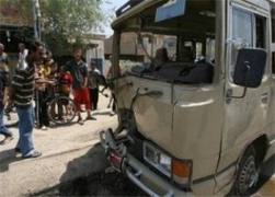 سقوط شهداء وجرحى في انفجار استهدف حافلة زوار ايرانيين على طريق سامراء