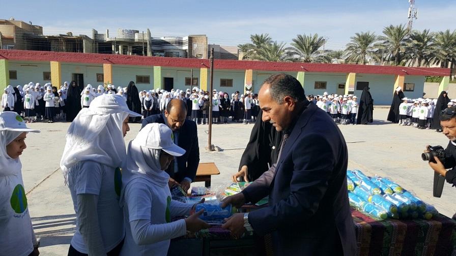 بالصور:كربلاء تحتفل باليوم العالمي لغسل اليدين