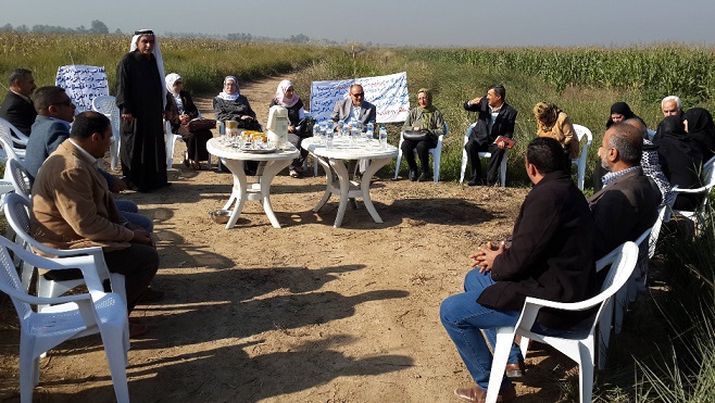 بالصور :زراعة بغداد تقيم مشاهدة حقلية لجني محصول الذرة الصفراء ميكانيكا