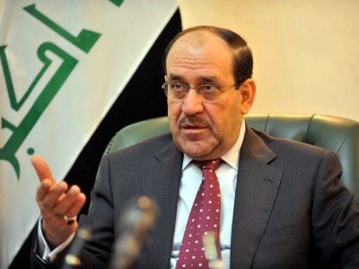 المالكي ينفي ما ذكره العبادي حول وجود 50 ألف جندي فضائي