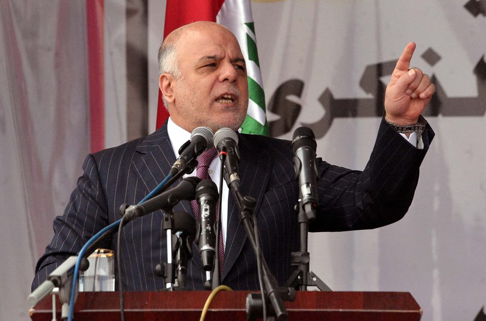 العبادي يجدد دعوته لتركيا لسحب قواتها من العراق