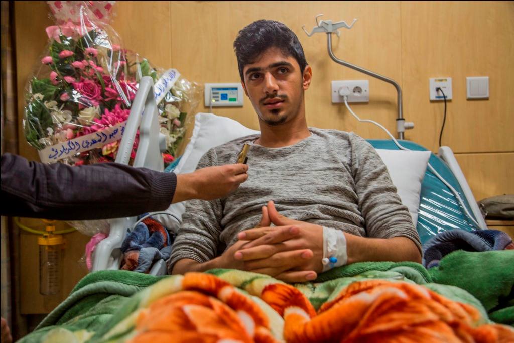 جريح في الحشد الشعبي: أفتخر بإصابتي وهي وسامُ وشرفٍ لي